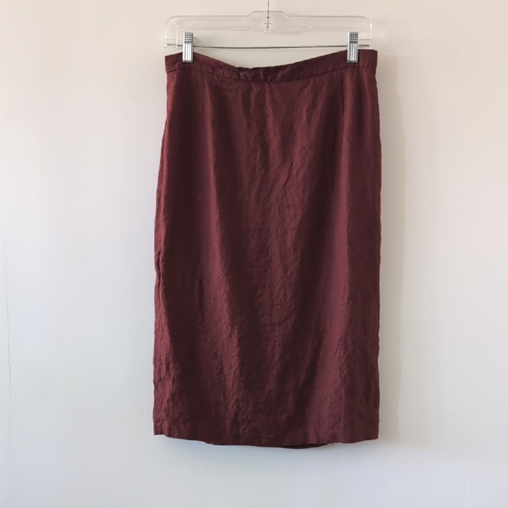 Luisa Spagnoli Midi 100% Linen Skirt Size 46